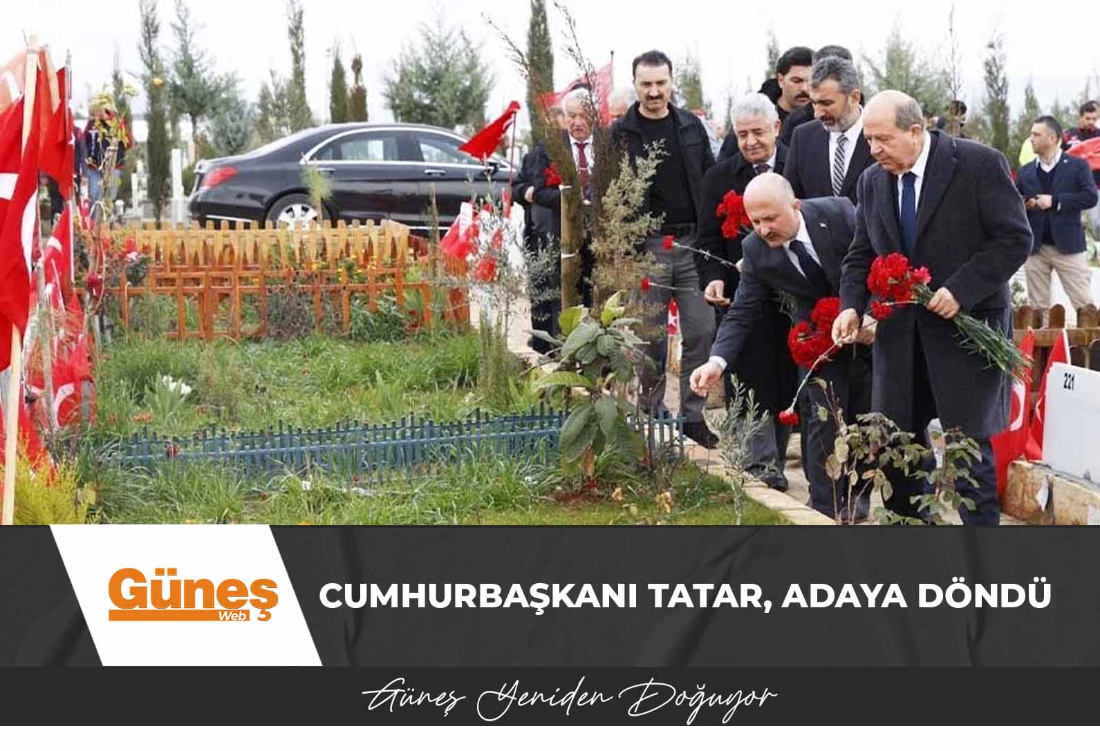 6 Şubat Depremi bölgelerindeki temaslarını tamamlamayan Cumhurbaşkanı Tatar, adaya döndü