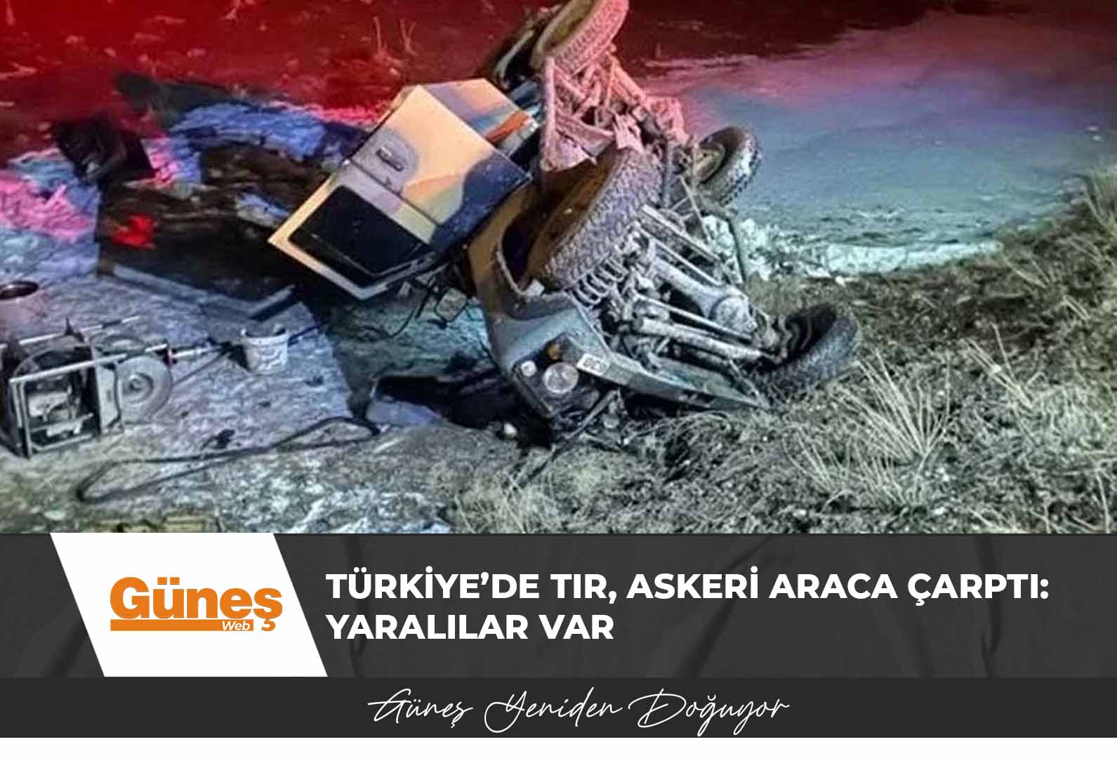 Türkiye’de TIR, askeri araca çarptı: Yaralılar var