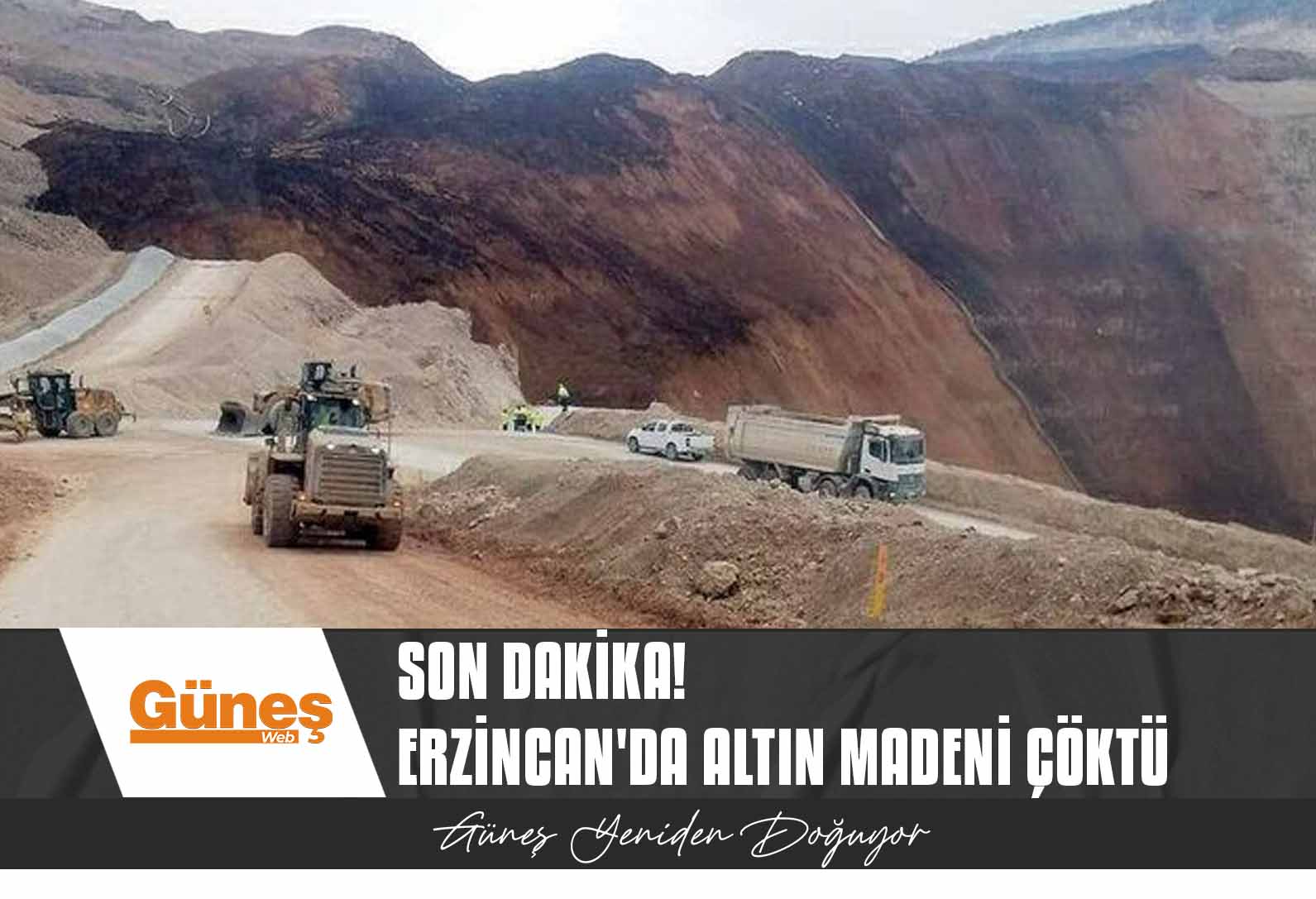 Erzincan’da altın madeninde toprak kayması