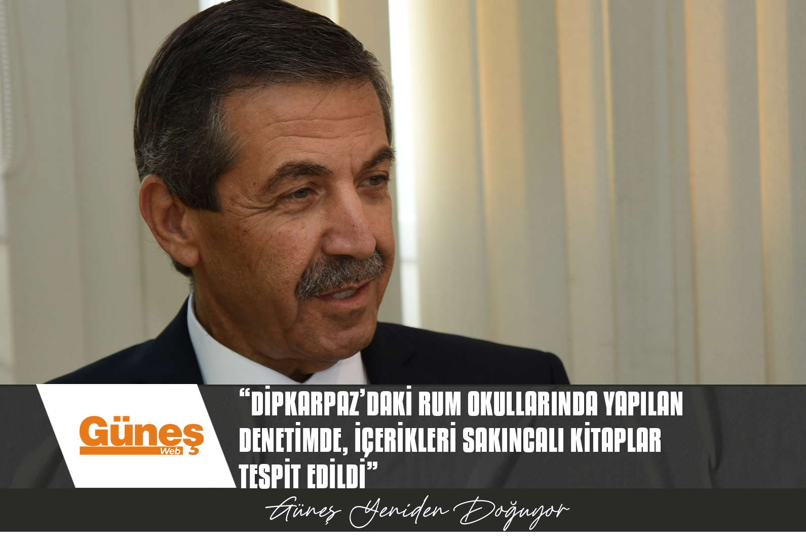 Ertuğruloğlu: Dipkarpaz’daki Rum okullarında yapılan denetimde, içerikleri sakıncalı kitaplar tespit edildi