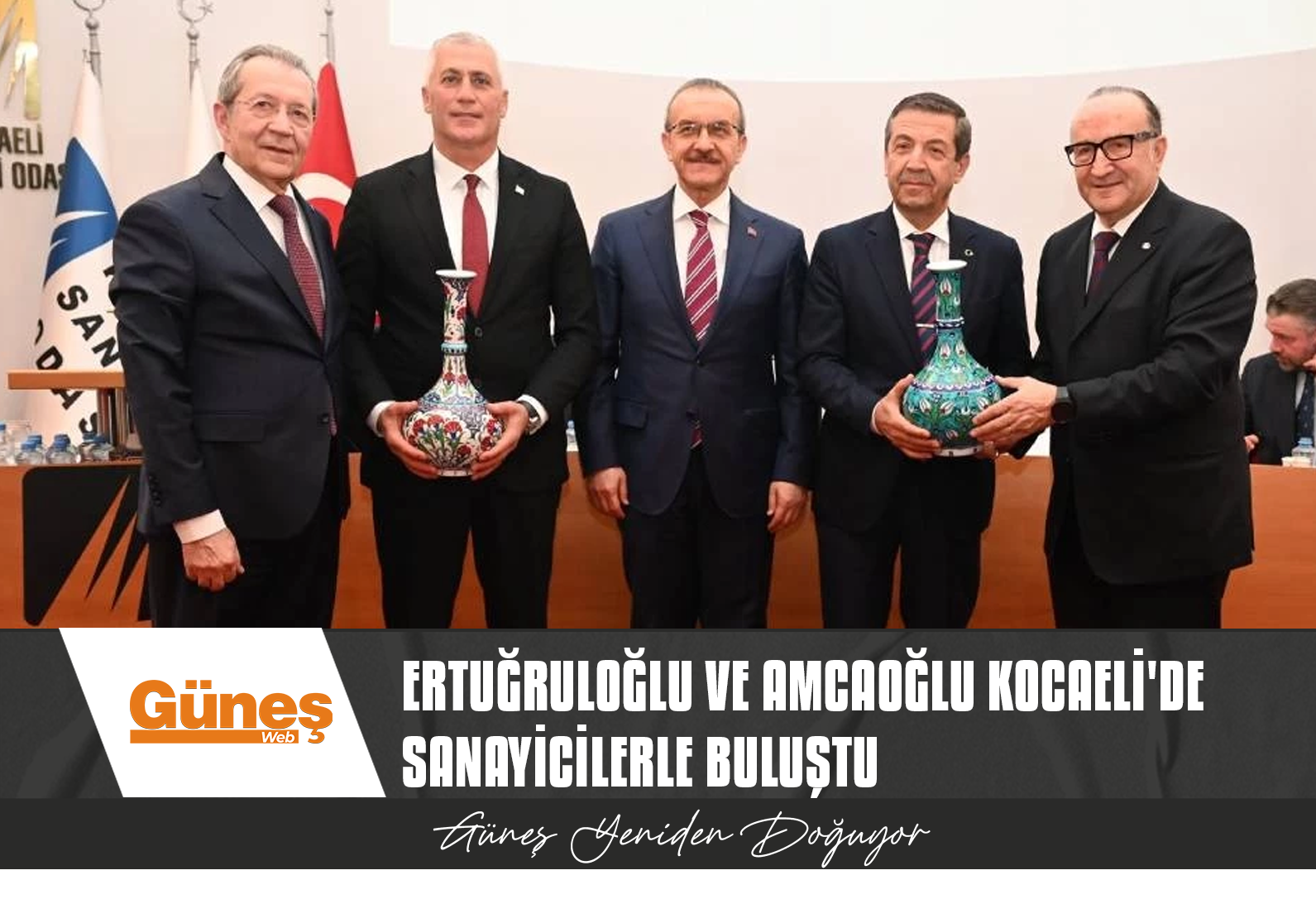 Ertuğruloğlu ve Amcaoğlu Kocaeli’de sanayicilerle buluştu