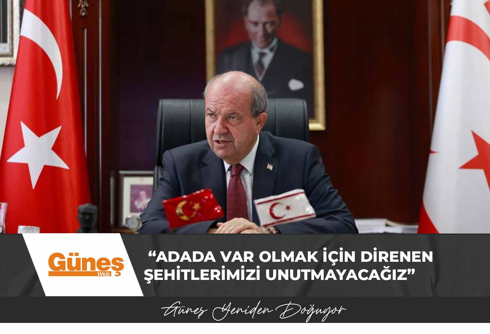 Cumhurbaşkanı Tatar: “Adada var olmak için direnen şehitlerimizi unutmayacağız”