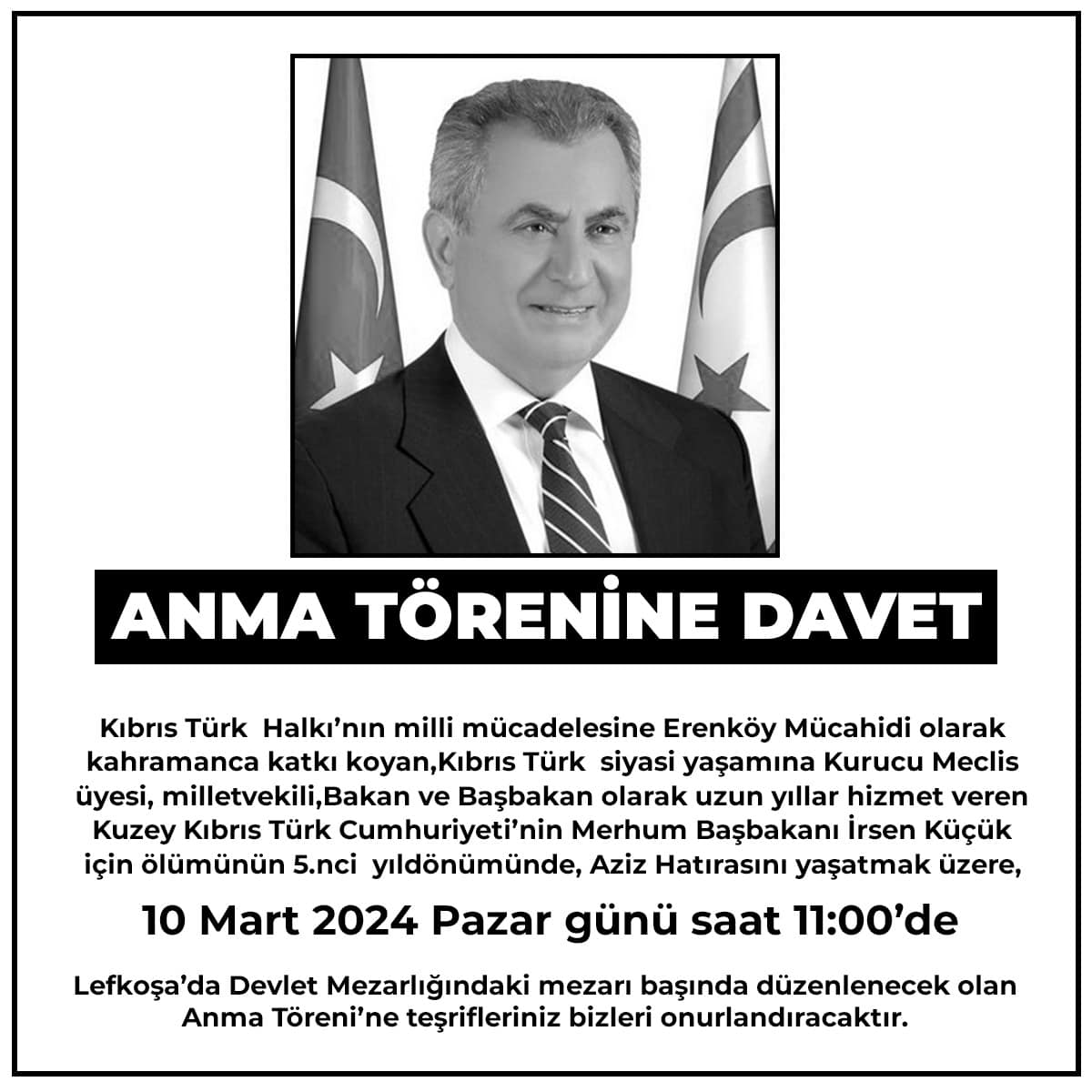 MERHUM BAŞBAKAN KÜÇÜK ANILACAK