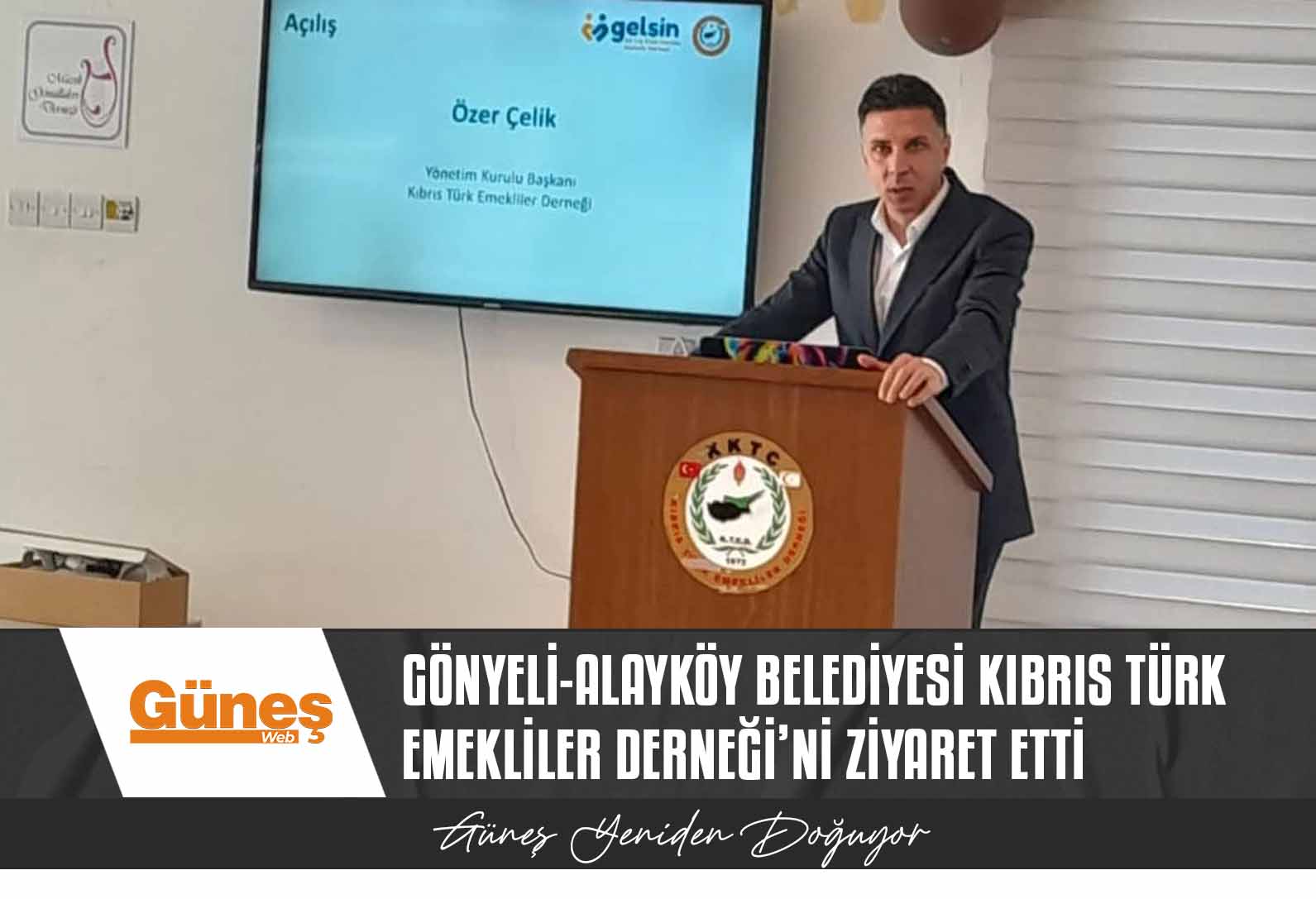 Gönyeli-Alayköy Belediyesi Kıbrıs Türk Emekliler Derneği’ni ziyaret etti