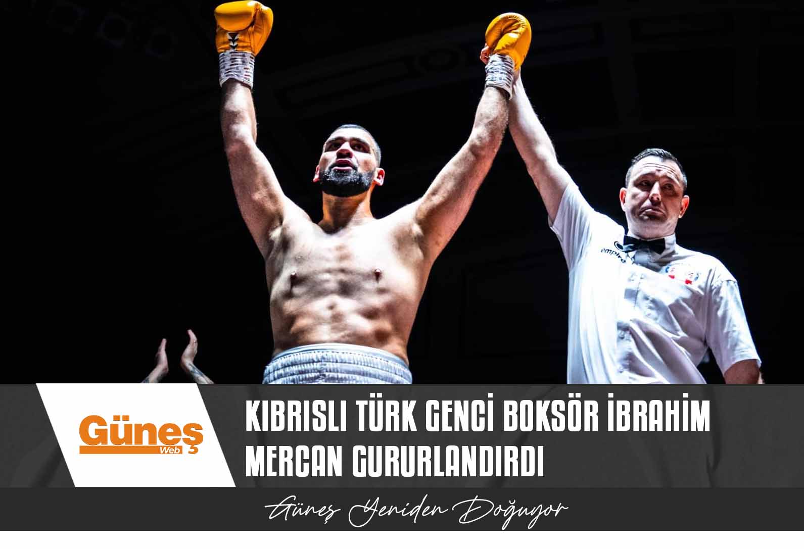 Kıbrıslı Türk genci boksör İbrahim Mercan gururlandırdı