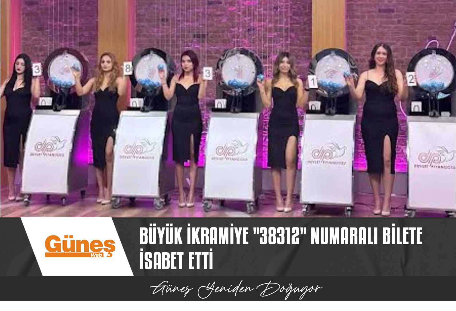 Büyük ikramiye “38312” numaralı bilete isabet etti