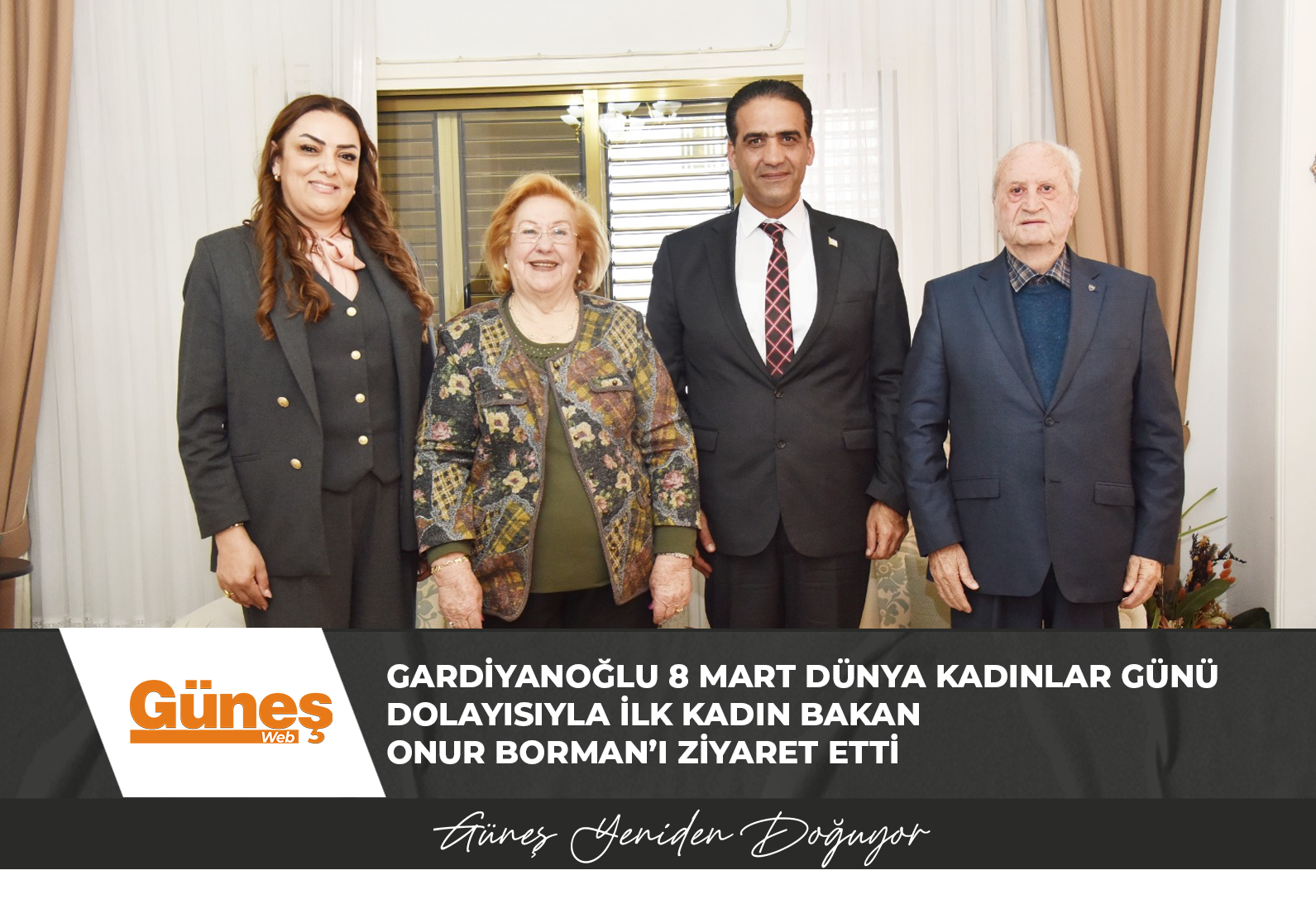 GARDİYANOĞLU 8 MART DÜNYA KADINLAR GÜNÜ DOLAYISIYLA İLK KADIN BAKAN  ONUR BORMAN’I ZİYARET ETTİ