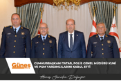 Cumhurbaşkanı Tatar, Polis Genel Müdürü Kuni ve PGM yardımcılarını kabul etti