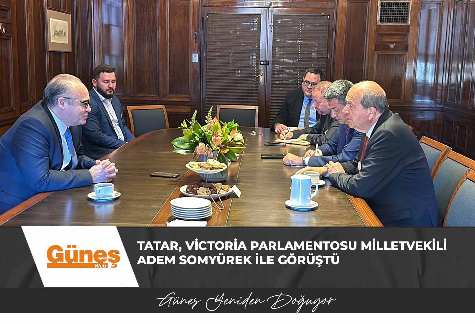 Cumhurbaşkanı Tatar, Victoria Parlamentosu Milletvekili Adem Somyürek ile görüştü