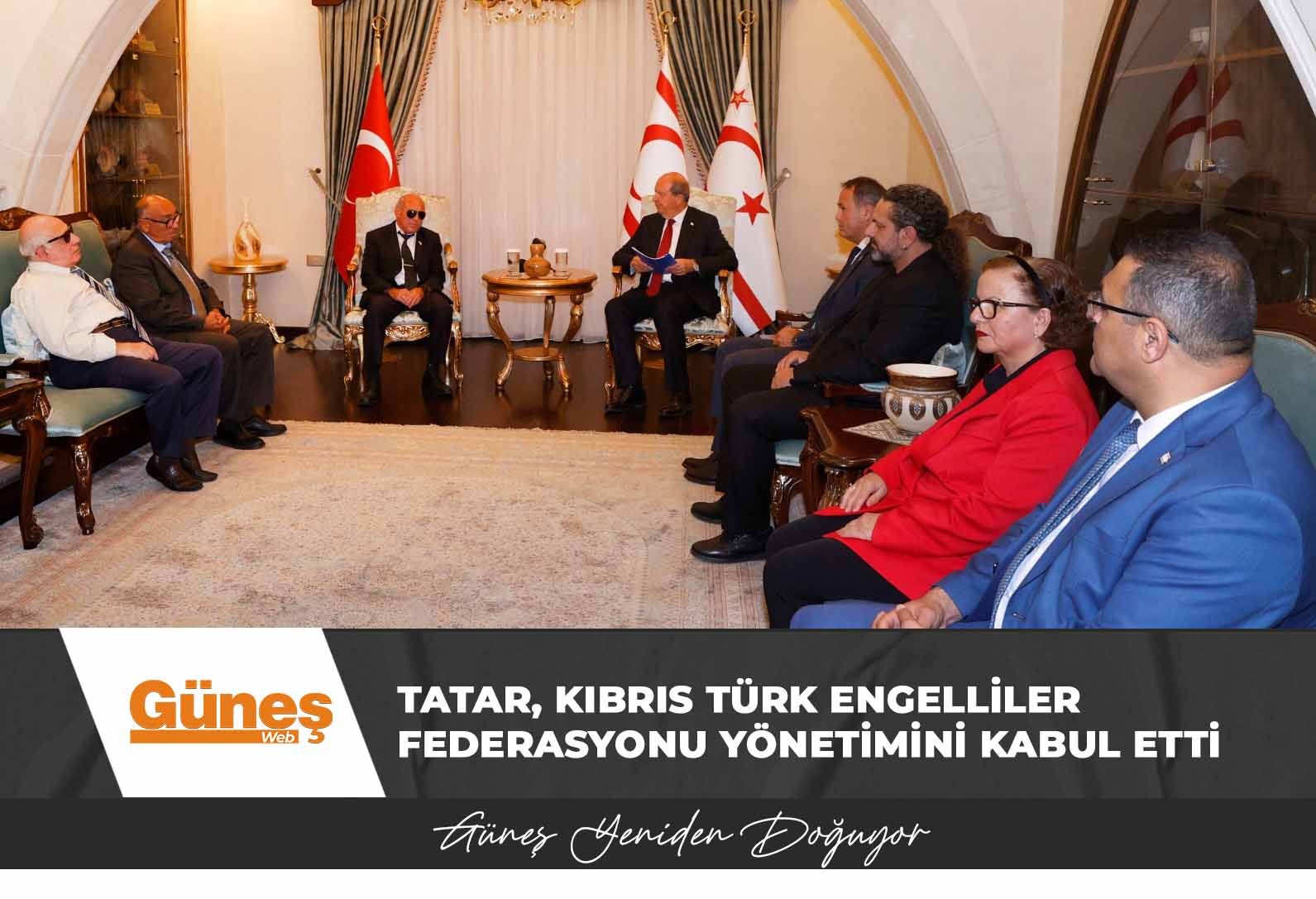 Cumhurbaşkanı Tatar, Kıbrıs Türk Engelliler Federasyonu yönetimini kabul etti