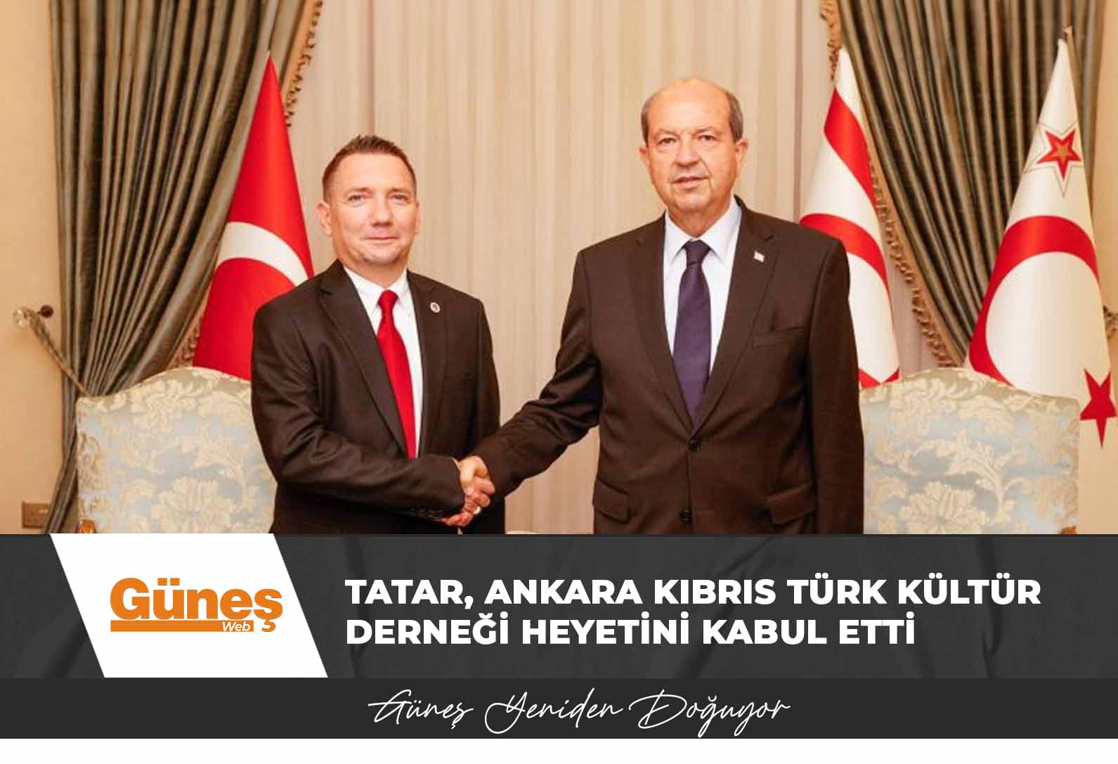 Cumhurbaşkanı Ersin Tatar, Ankara Kıbrıs Türk Kültür Derneği heyetini kabul etti