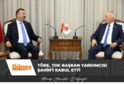 Töre, Türk Dil Kurumu Başkan Yardımcısı Doç. Dr. Harun Şahin’i Kabul Etti