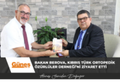 Bakan Berova, Kıbrıs Türk Ortopedik Özürlüler Derneği’ni ziyaret etti