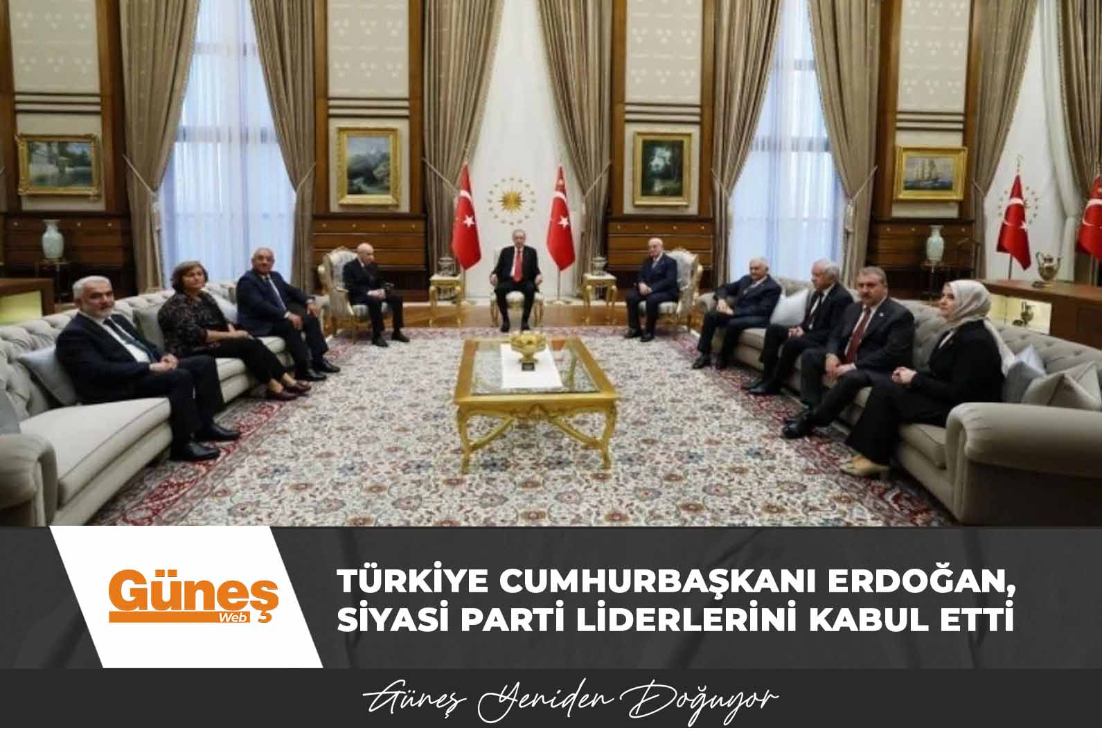 Türkiye Cumhurbaşkanı Erdoğan, siyasi parti liderlerini kabul etti