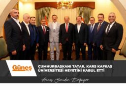 Cumhurbaşkanı Tatar, Kars Kafkas Üniversitesi heyetini kabul etti