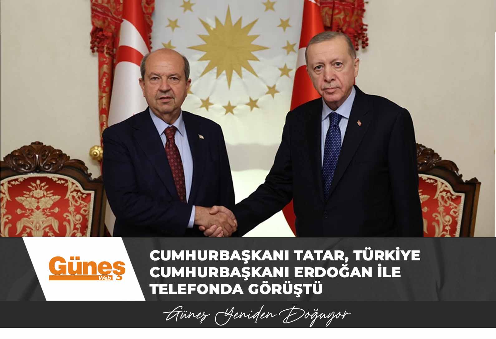 Cumhurbaşkanı Tatar, Türkiye Cumhurbaşkanı Erdoğan ile telefonda görüştü