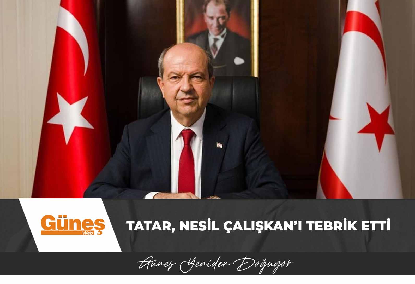 Tatar, Nesil Çalışkan’ı tebrik etti