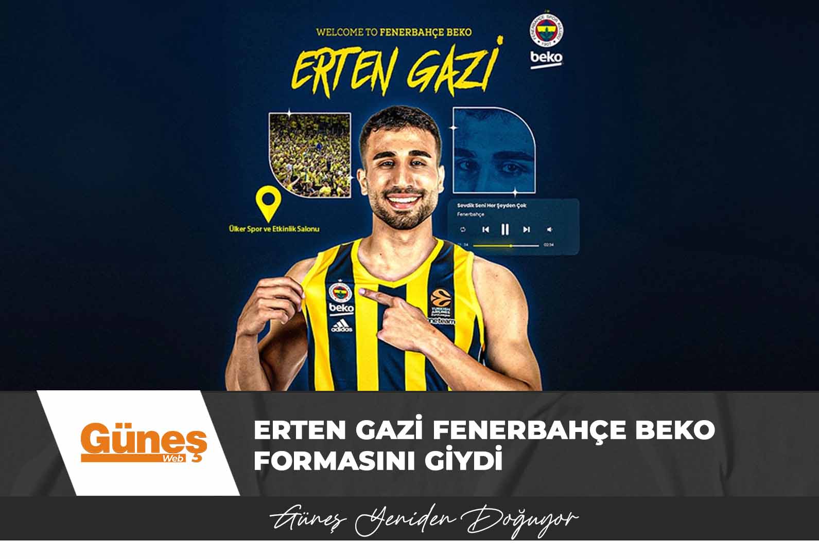 Erten Gazi Fenerbahçe Beko formasını giydi