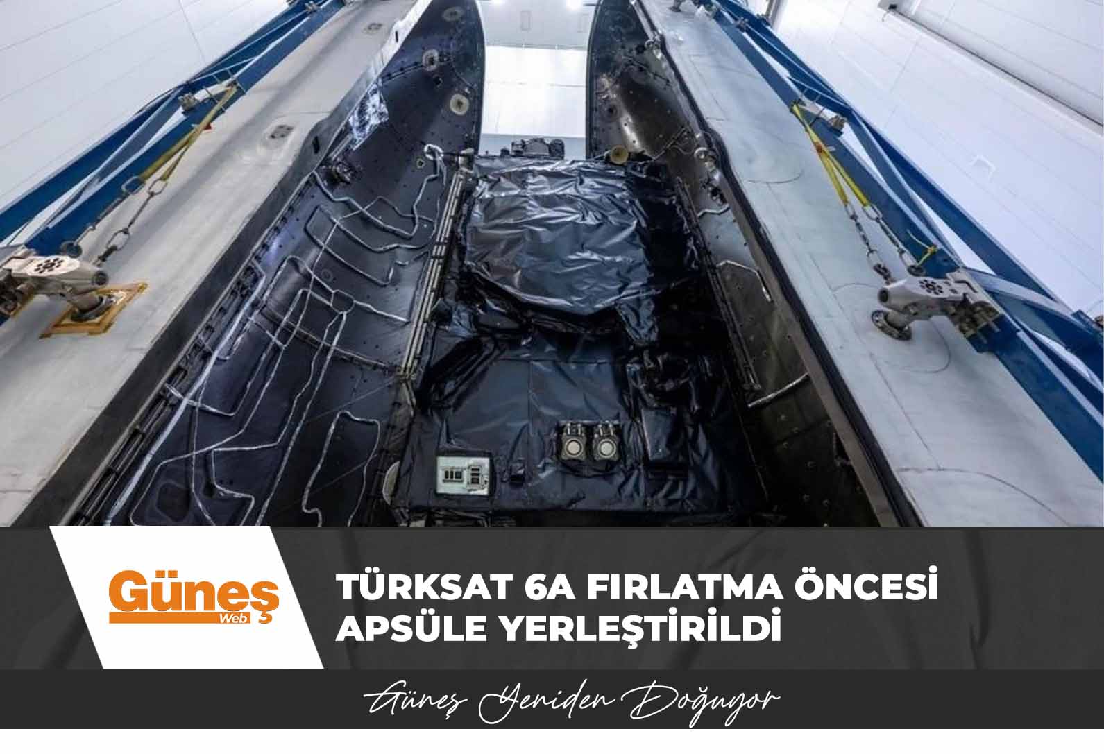 Türksat 6A fırlatma öncesi kapsüle yerleştirildi