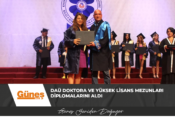 DAÜ Doktora ve yüksek lisans mezunları diplomalarını aldı