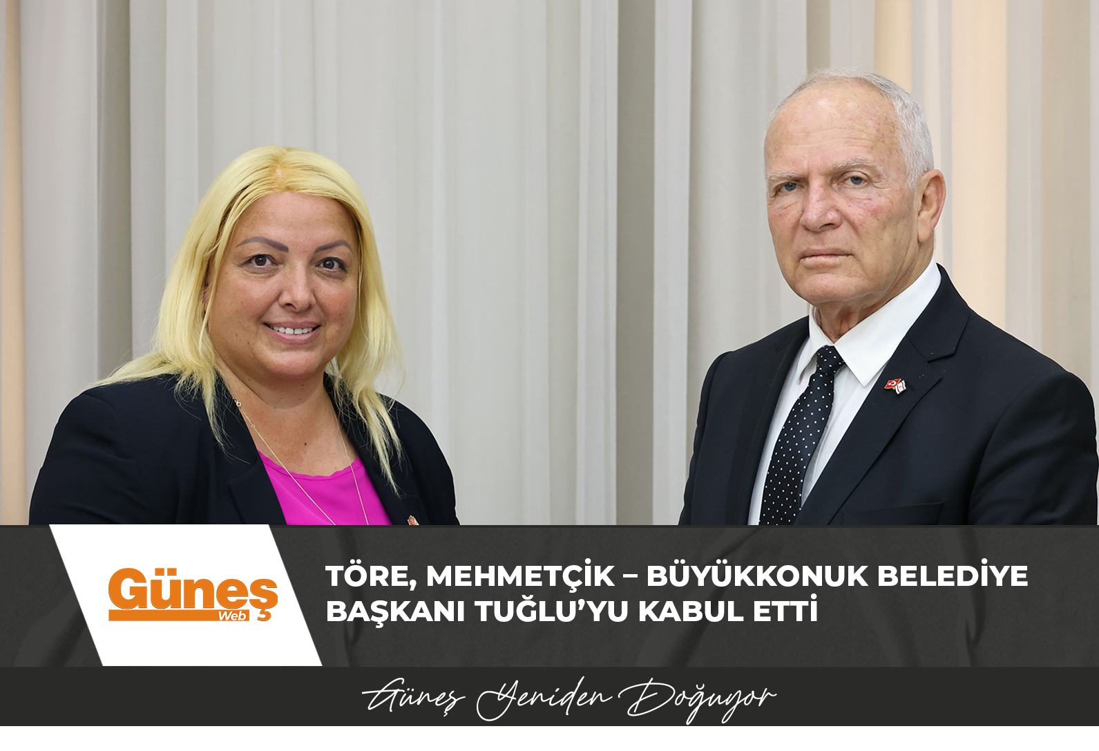 Meclisi Başkanı Töre, Mehmetçik – Büyükkonuk Belediye Başkanı Tuğlu’yu kabul etti