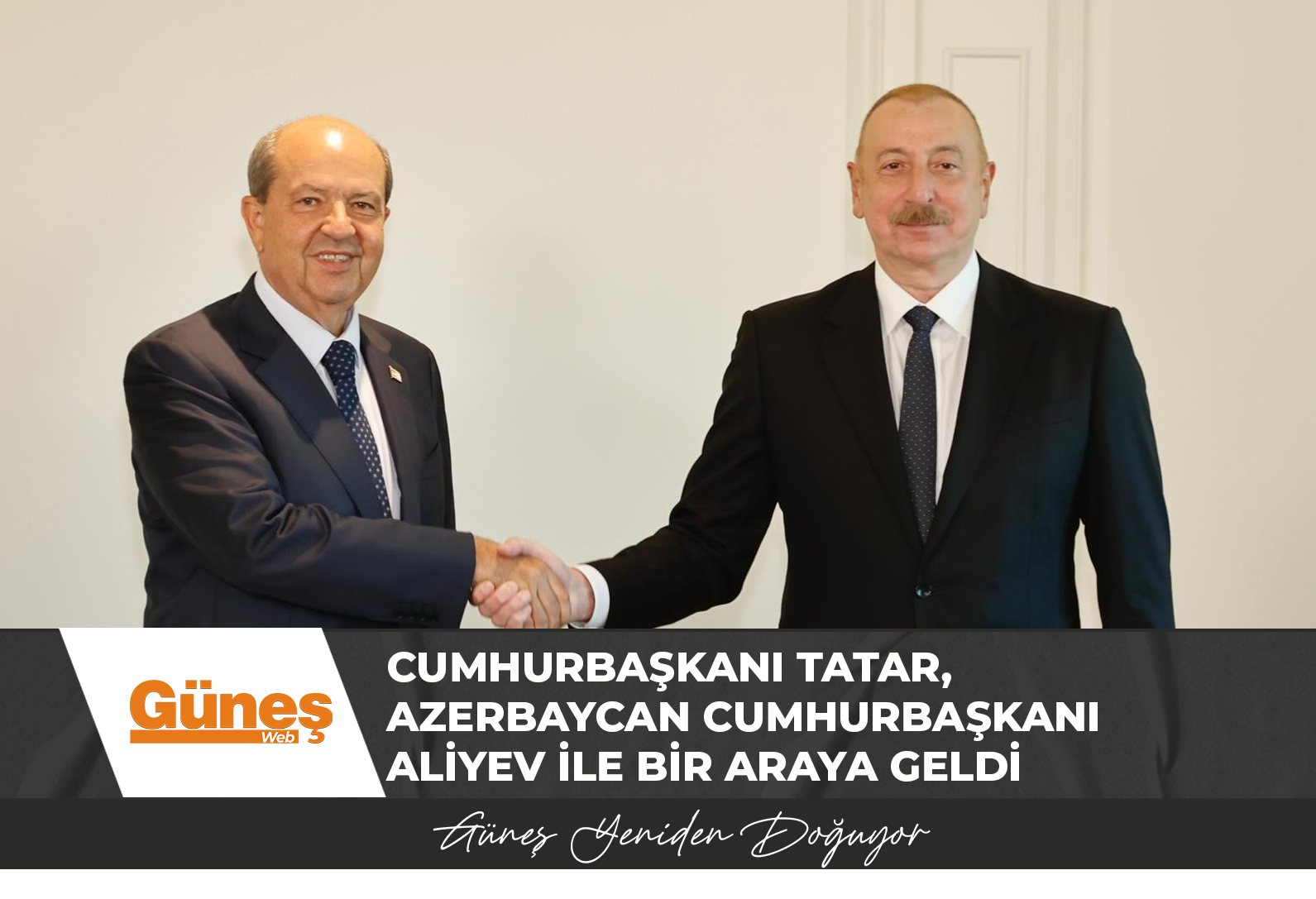 Cumhurbaşkanı Tatar, Azerbaycan Cumhurbaşkanı Aliyev ile bir araya geldi