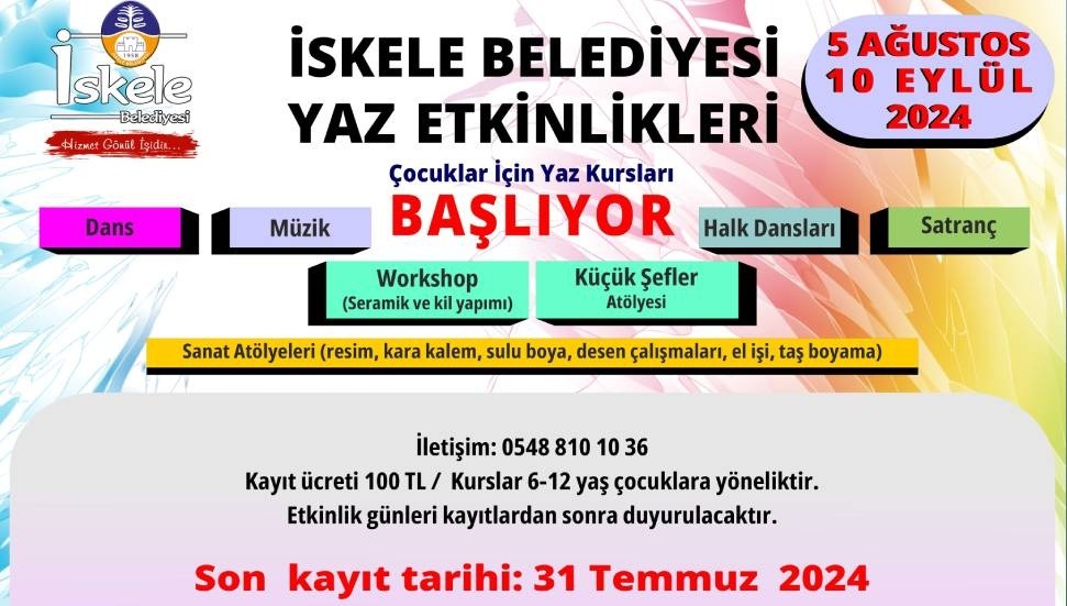 İskele’de yaz etkinlikleri başlıyor