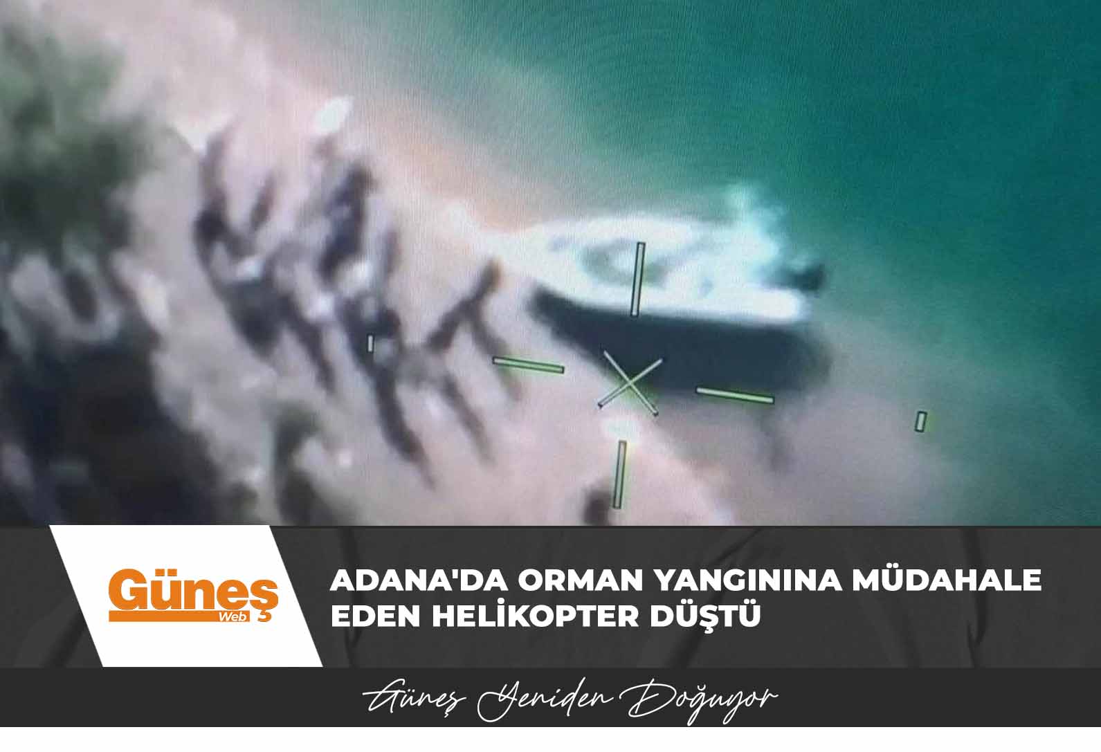 Adana’da orman yangınına müdahale eden helikopter düştü