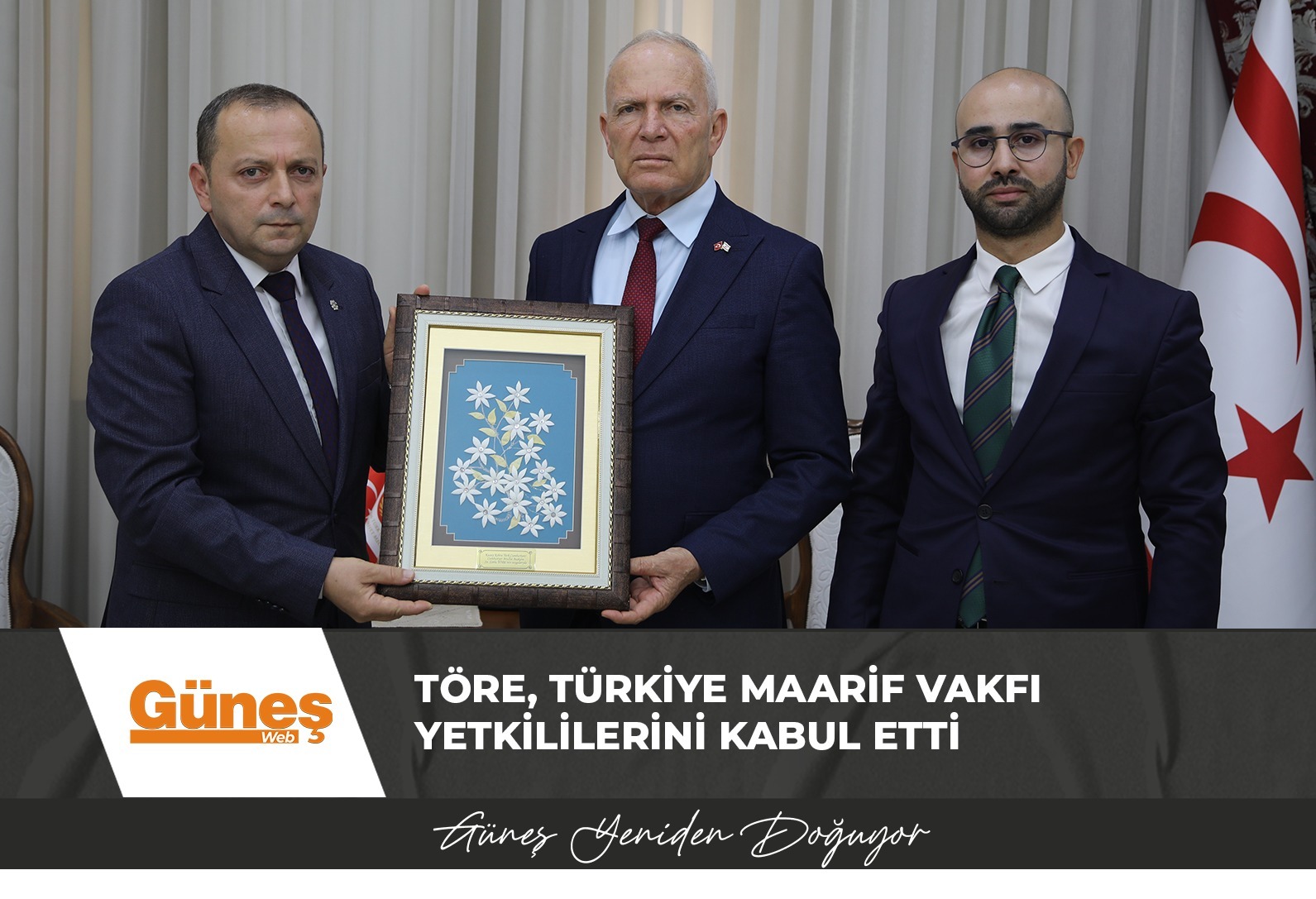 Töre, Türkiye Maarif Vakfı yetkililerini kabul etti