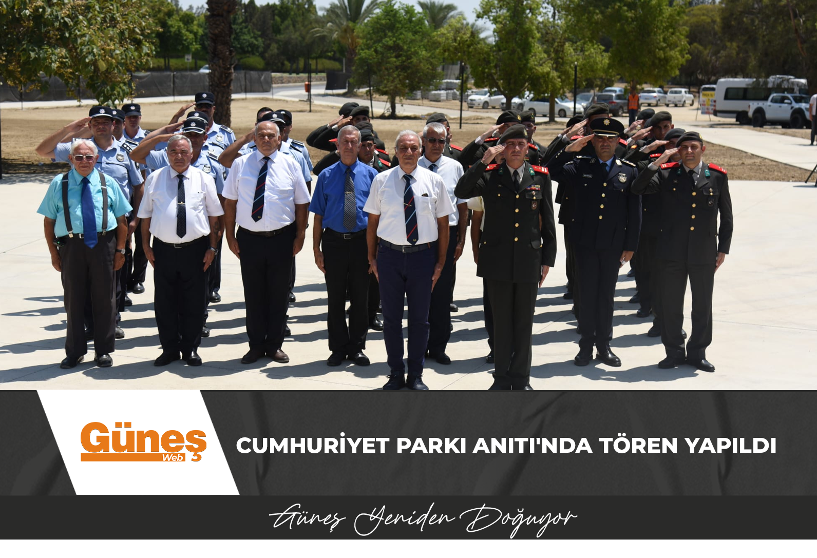 Cumhuriyet Parkı Anıtı’nda tören yapıldı