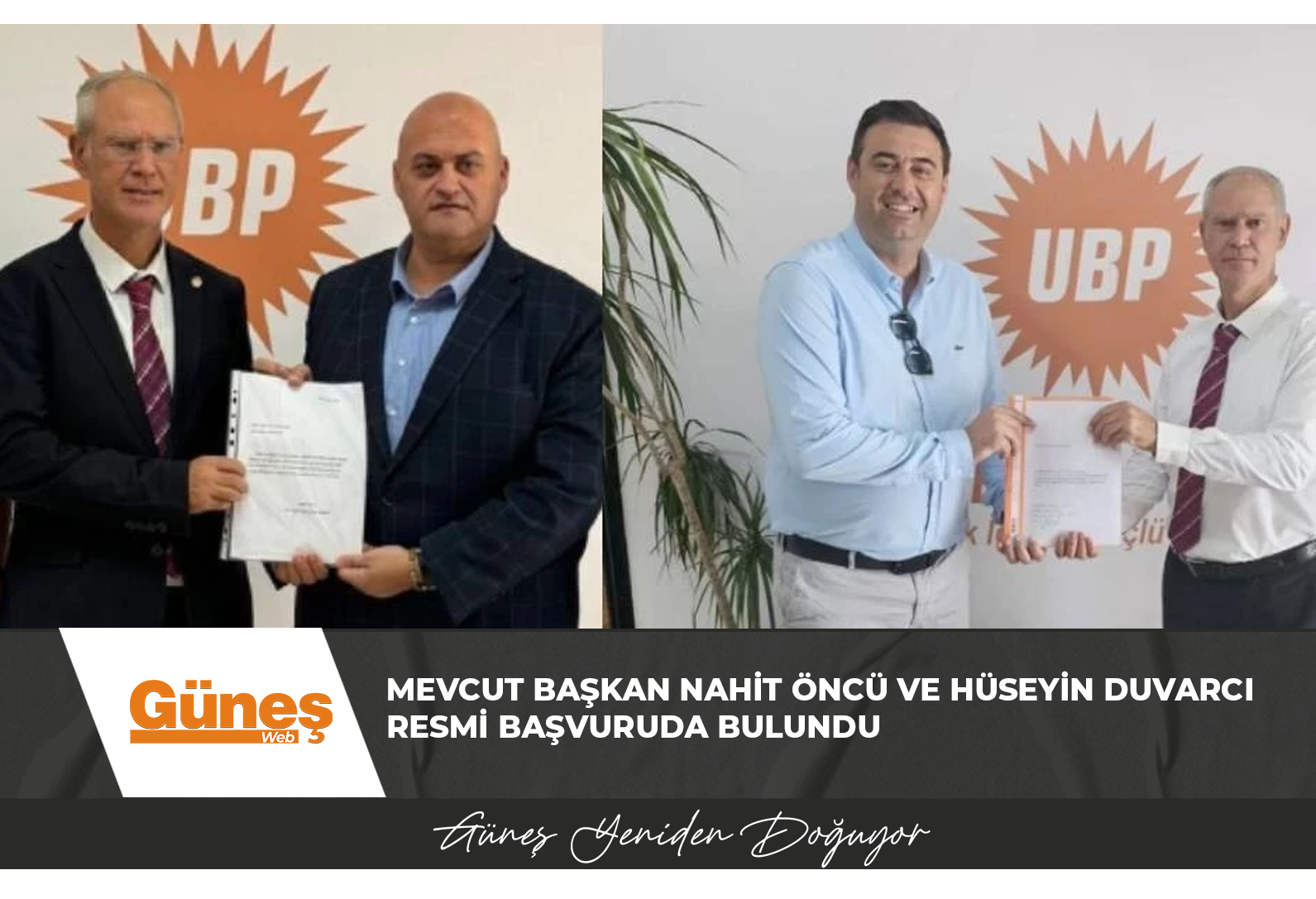 Mevcut başkan Nahit Öncü ve Hüseyin Duvarcı resmi başvuruda bulundu