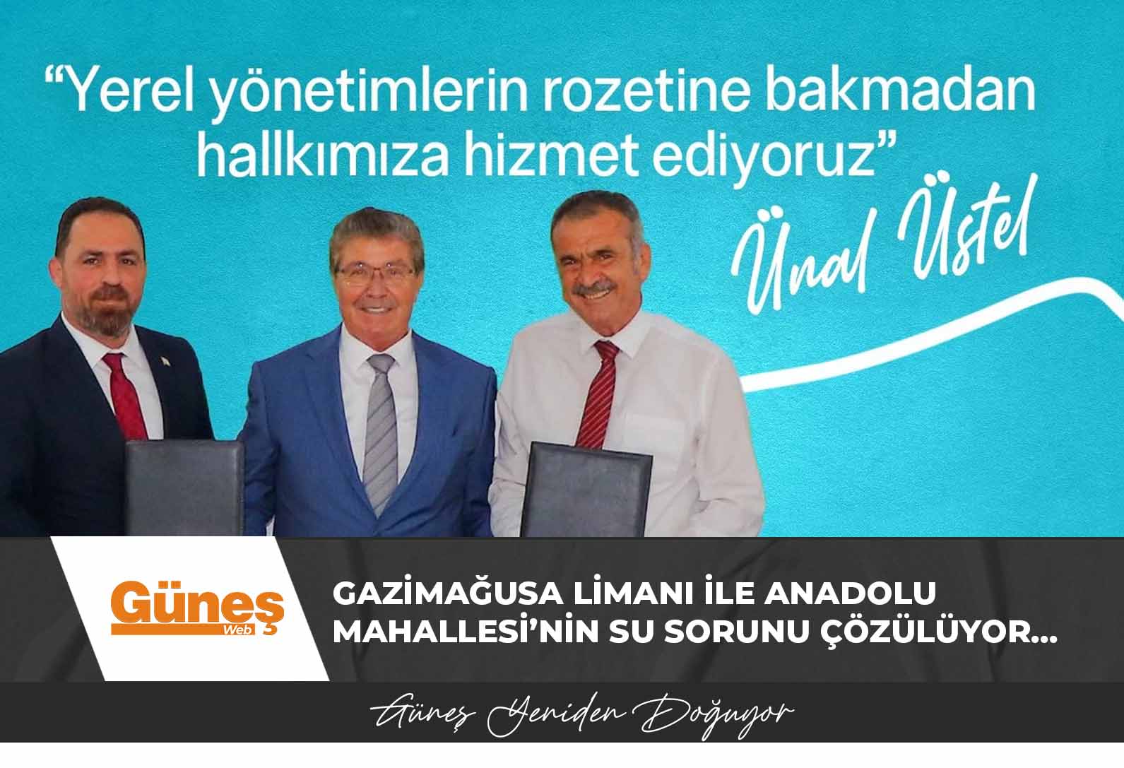 Gazimağusa Limanı ile Anadolu Mahallesi’nin su sorunu çözülüyor…