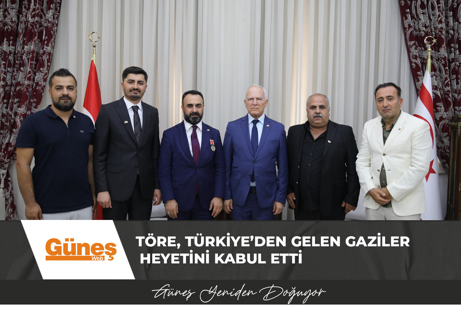 TÖRE, TÜRKİYE’DEN GELEN GAZİLER HEYETİNİ KABUL ETTİ