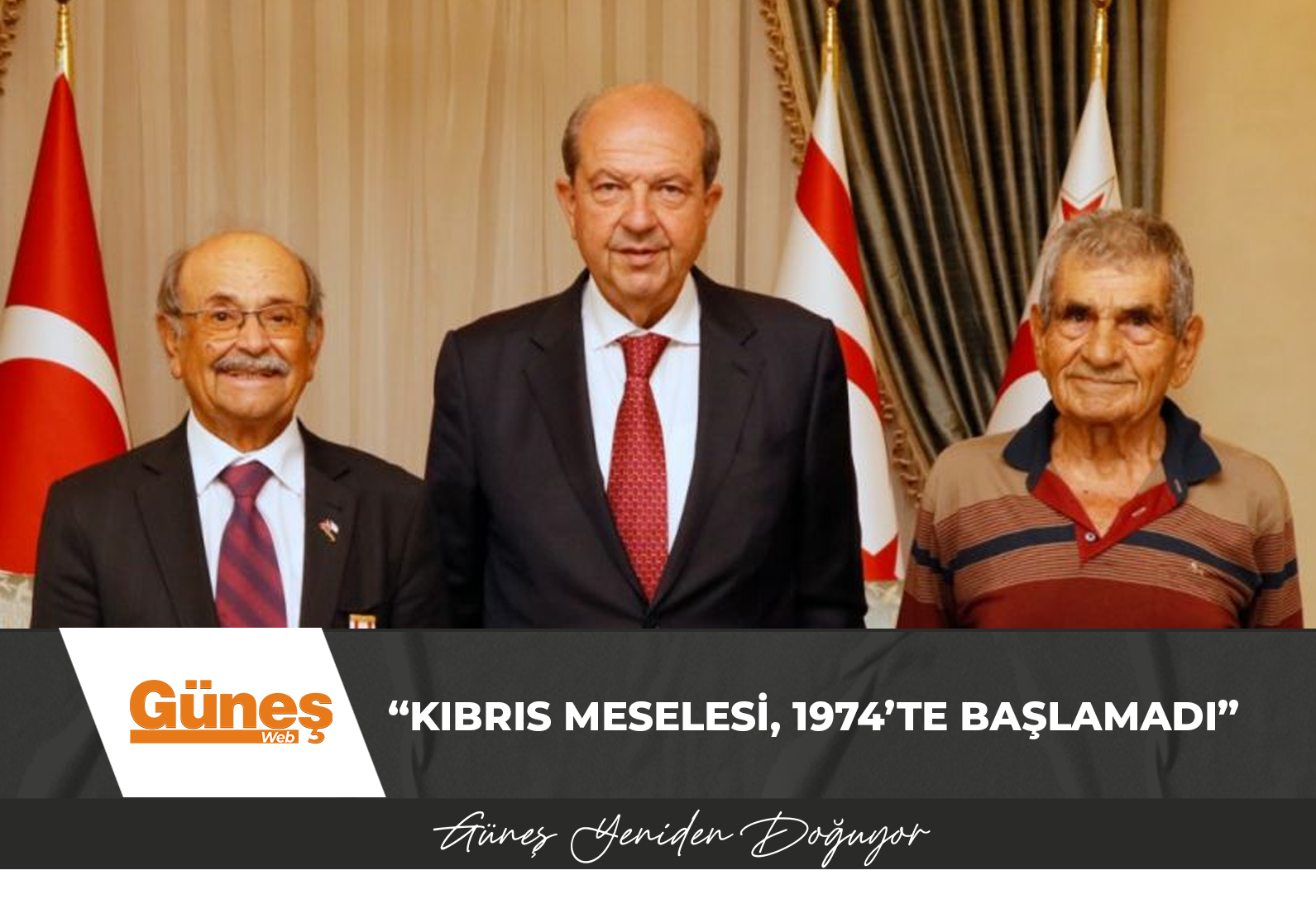 Cumhurbaşkanı Ersin Tatar, Yeşilırmak-Yedidalga Üreticiler Birliği Başkanı Cavit Atalar ve beraberindeki heyeti kabul etti