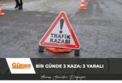 Bir günde 3 kaza: 3 yaralı