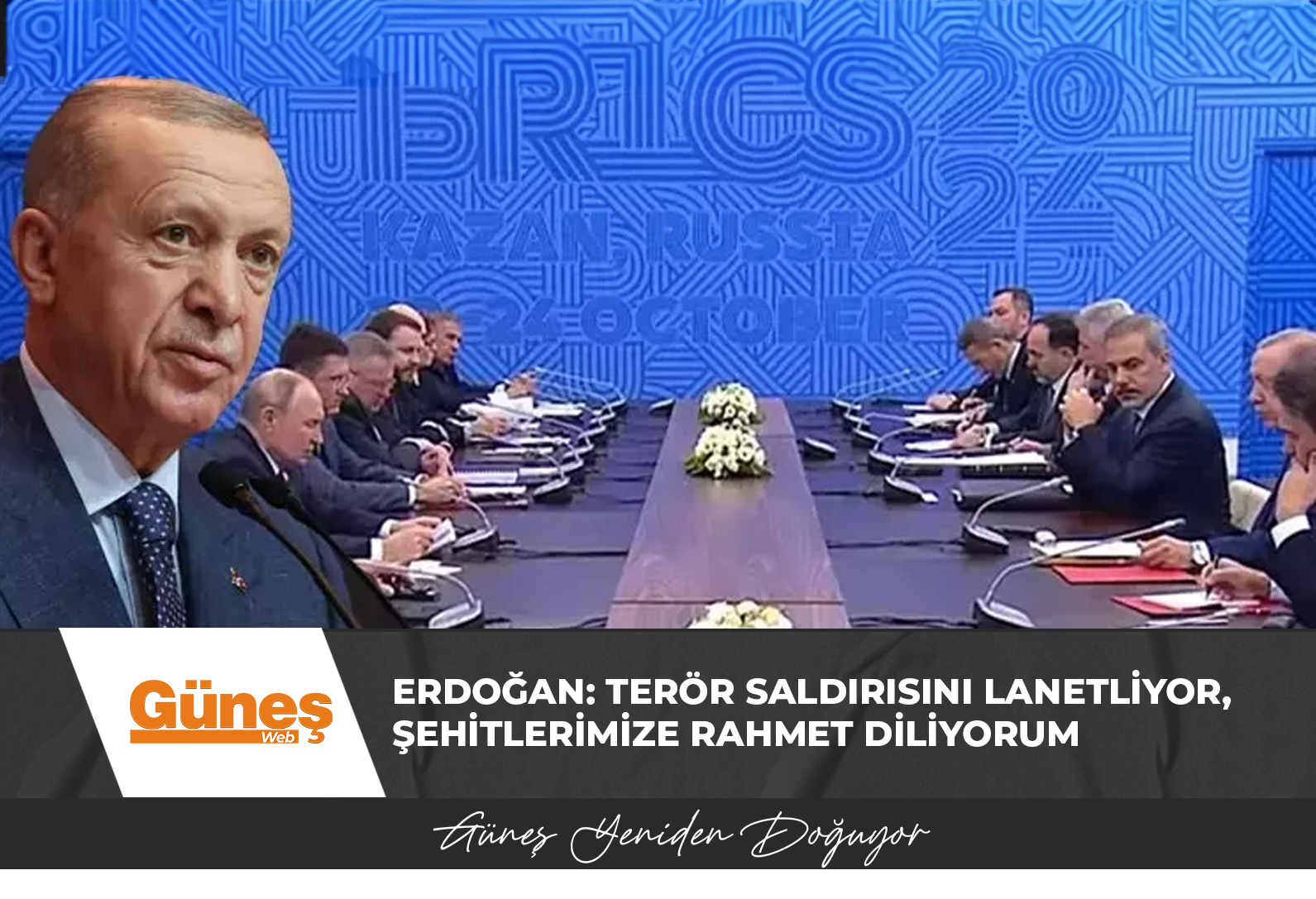 Erdoğan: Terör saldırısını lanetliyor, şehitlerimize rahmet diliyorum