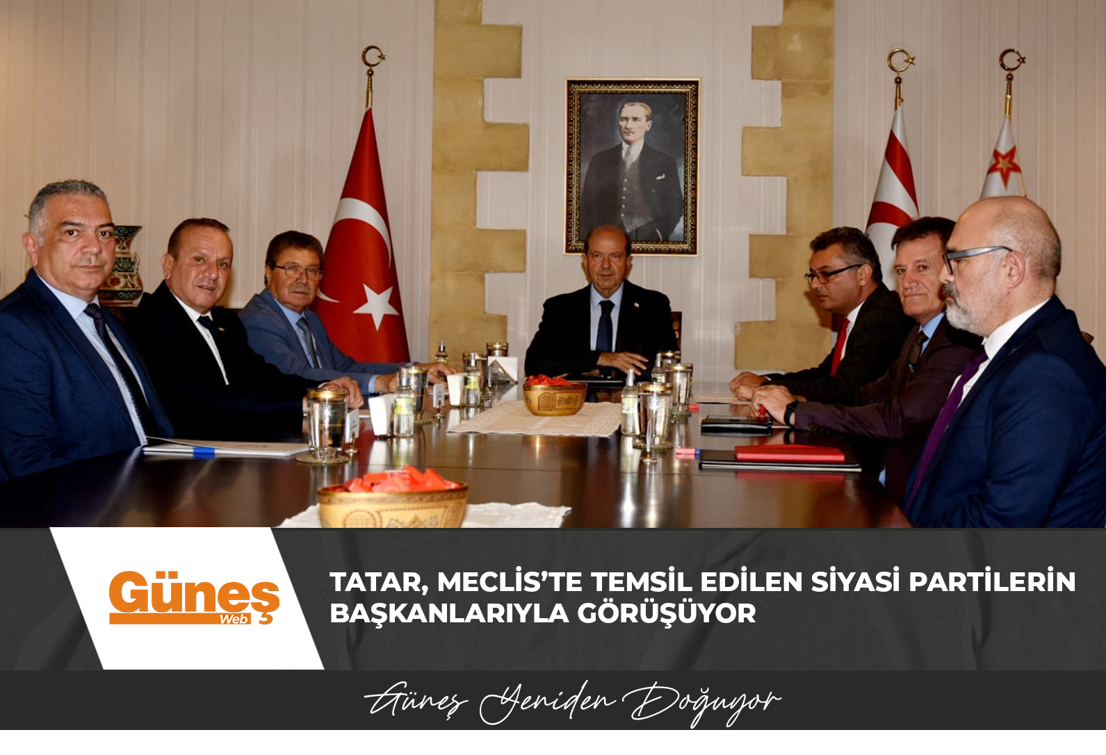 Tatar, Meclis’te temsil edilen siyasi partilerin başkanlarıyla görüşüyor