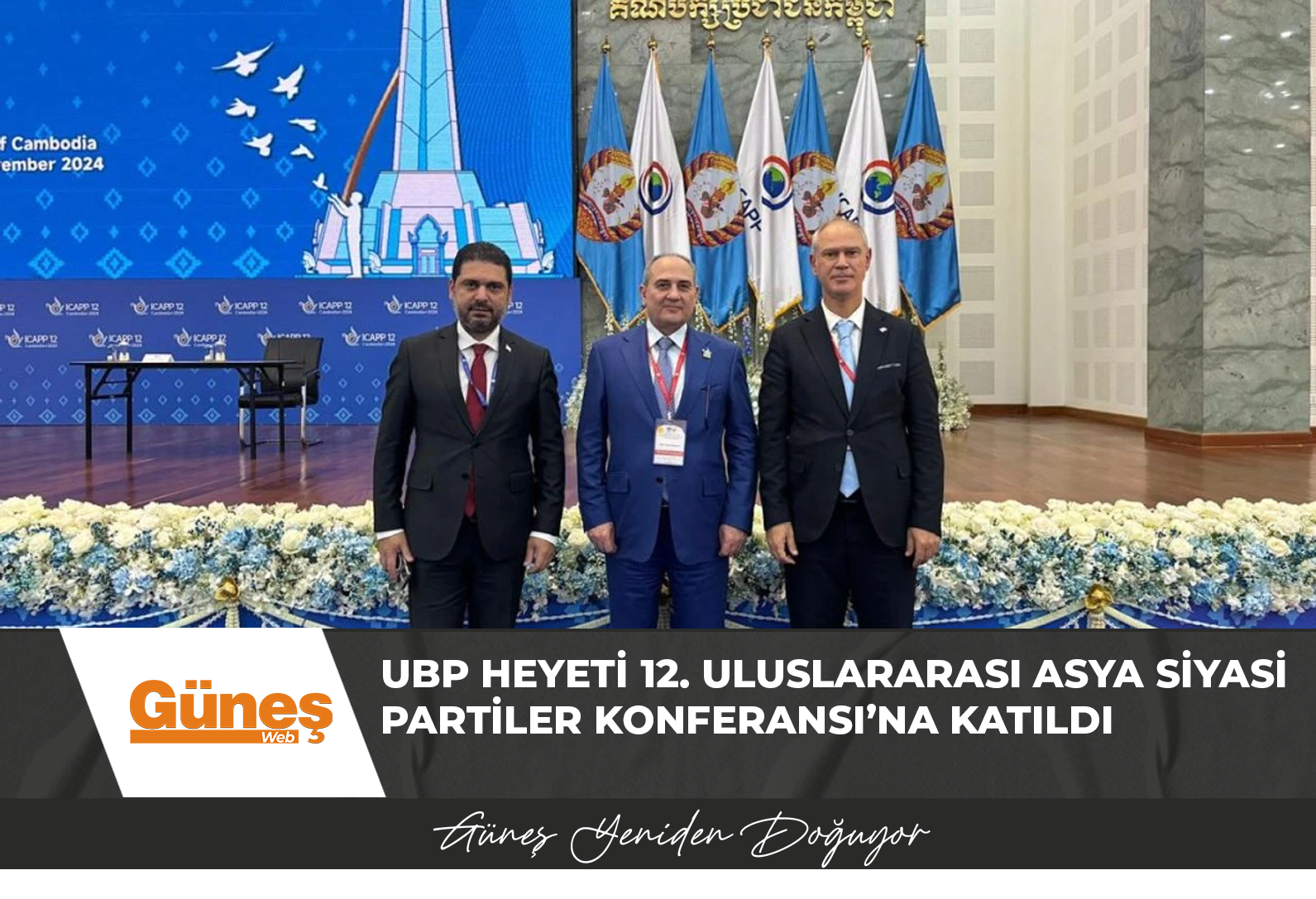 UBP heyeti 12. Uluslararası Asya Siyasi Partiler Konferansı’na katıldı