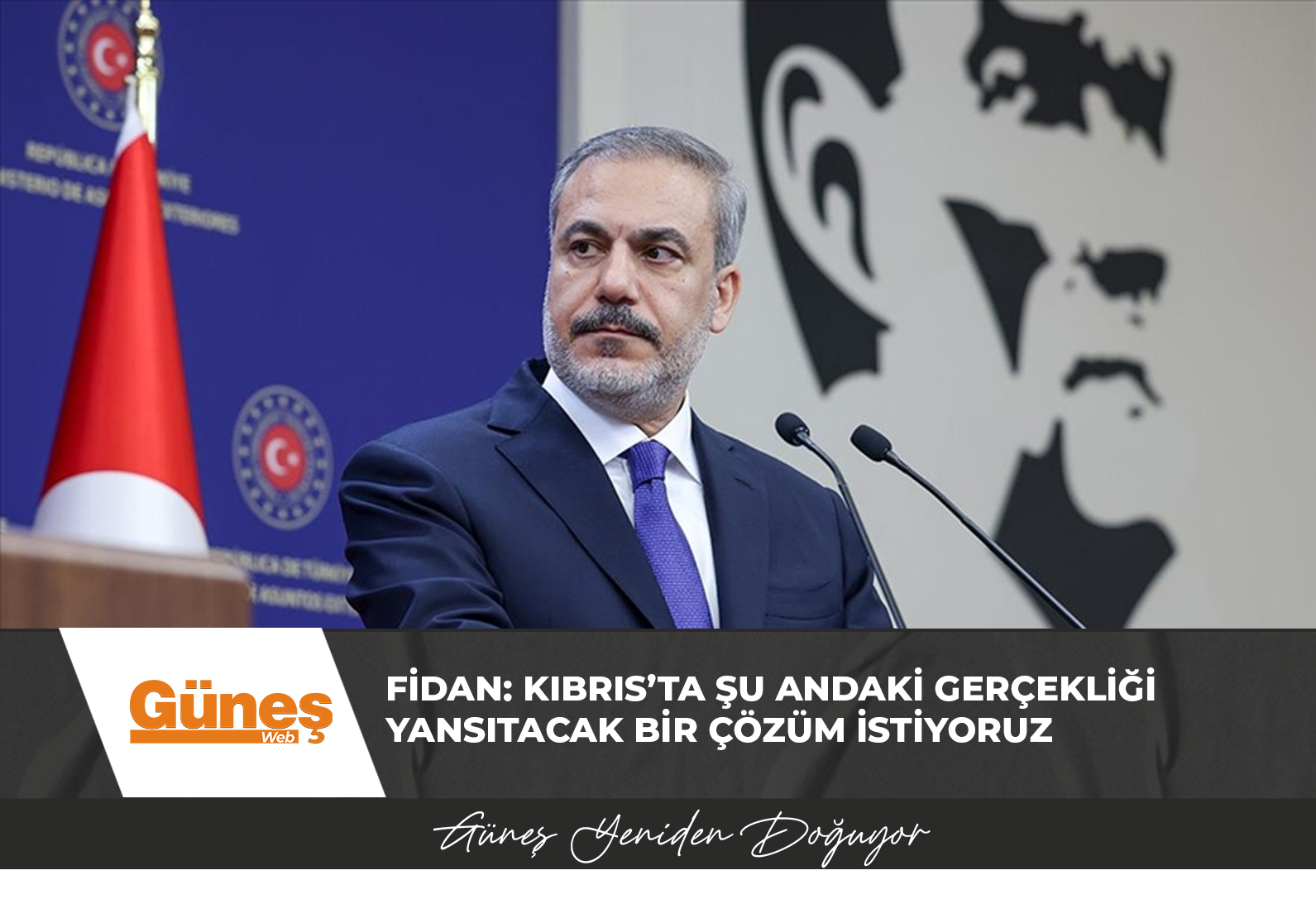 Fidan: Kıbrıs’ta şu andaki gerçekliği yansıtacak bir çözüm istiyoruz