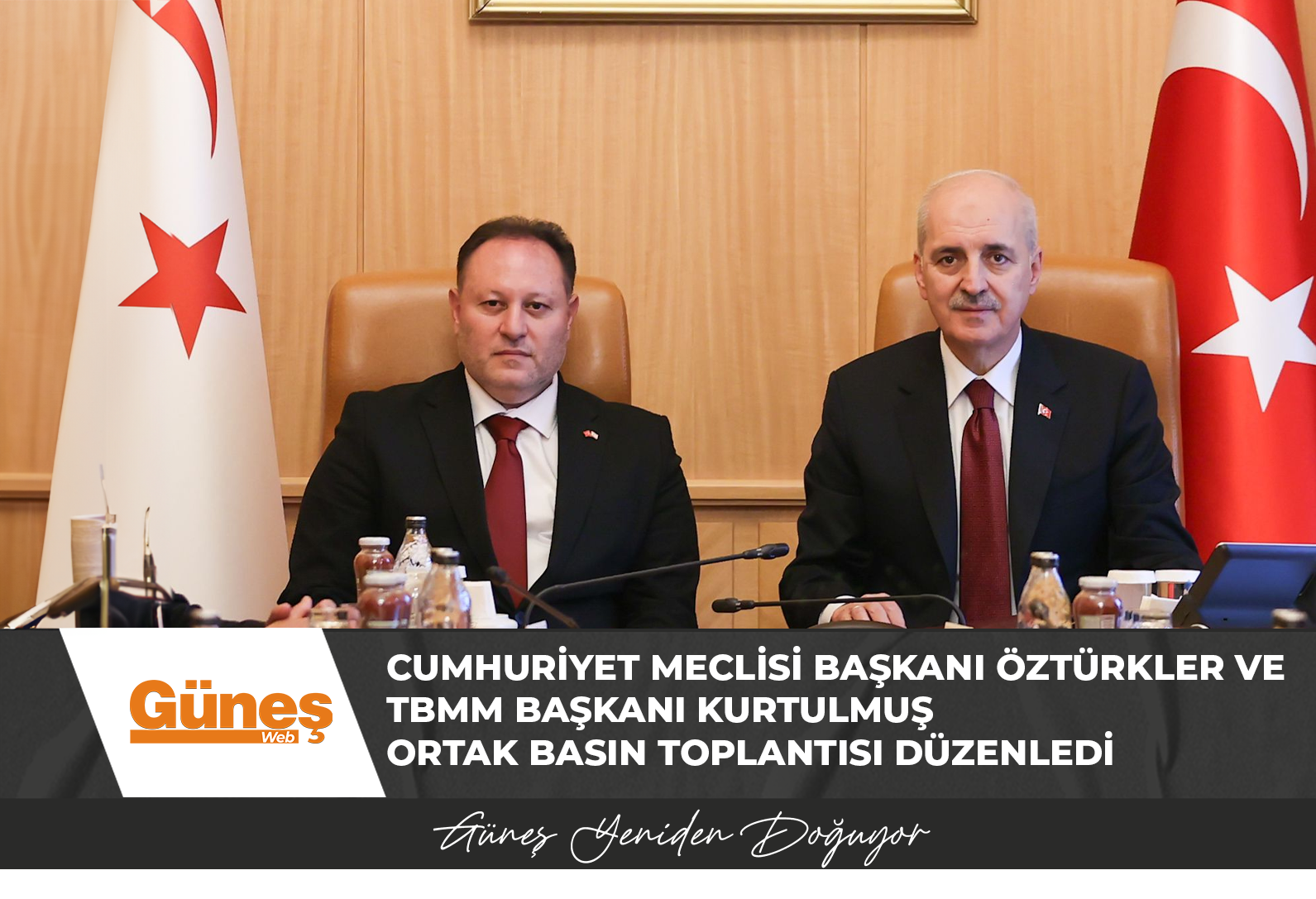 CUMHURİYET MECLİSİ BAŞKANI ÖZTÜRKLER VE TBMM BAŞKANI KURTULMUŞ ORTAK BASIN TOPLANTISI DÜZENLEDİ