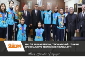 Maliye Bakanı Berova, Tekvando Milli Takımı Sporcuları ve teknik heyeti kabul etti