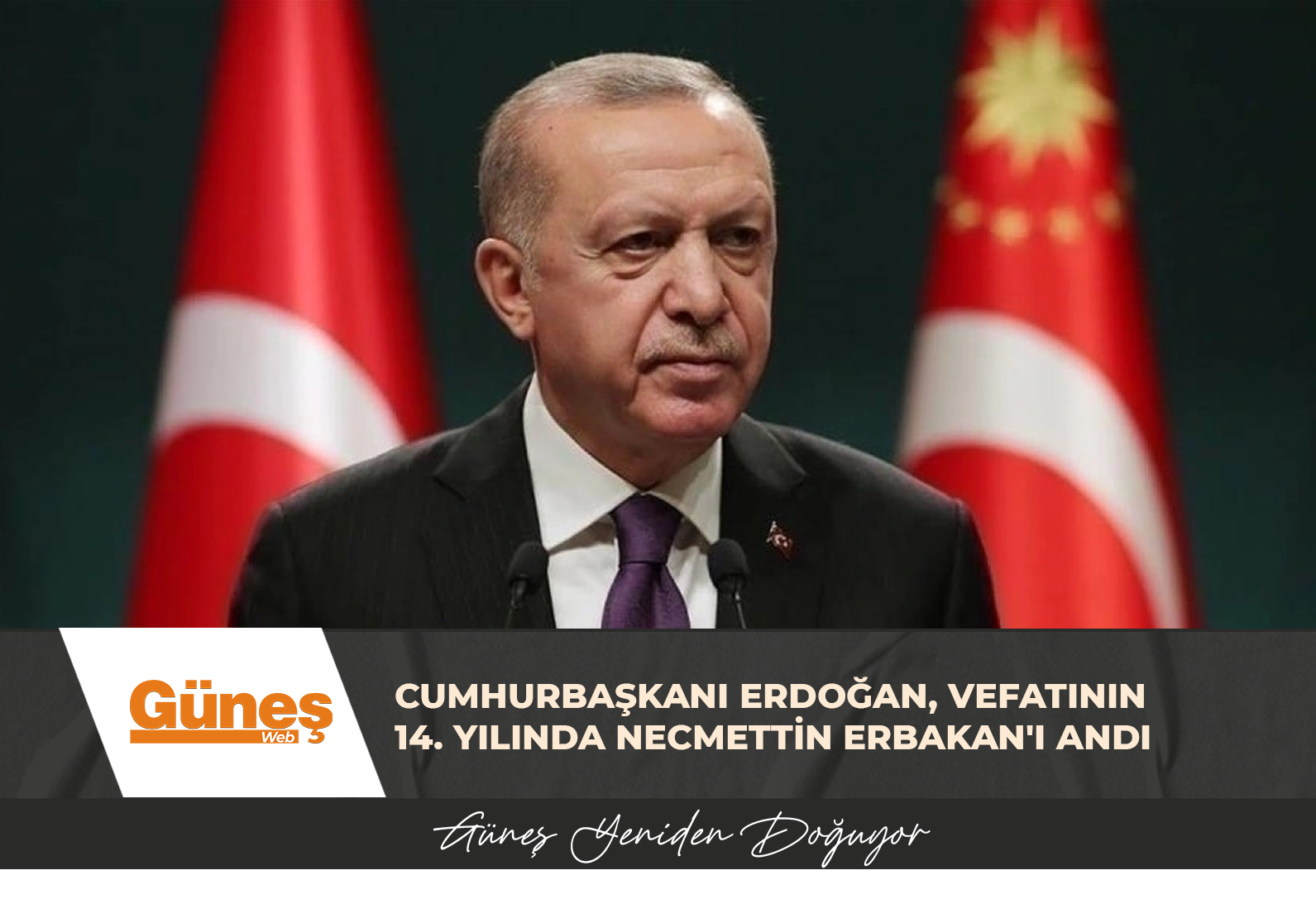 Cumhurbaşkanı Erdoğan, vefatının 14. yılında Necmettin Erbakan’ı andı