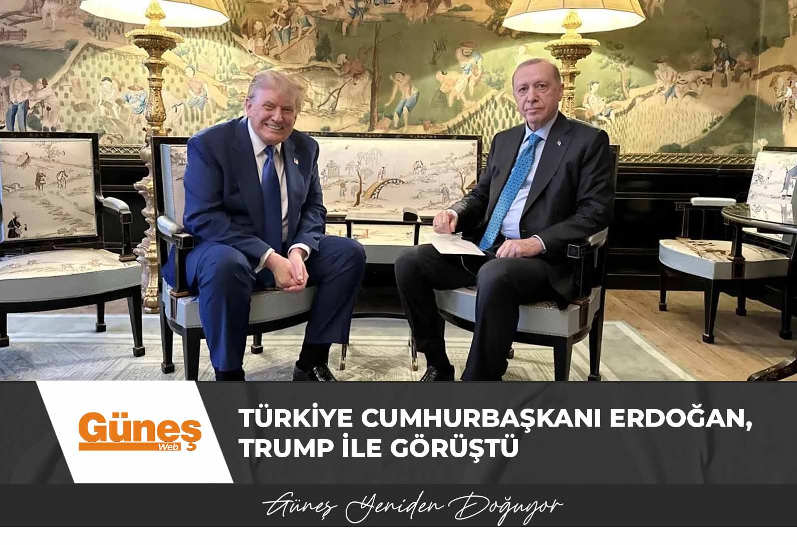 Türkiye Cumhurbaşkanı Erdoğan, Trump ile görüştü