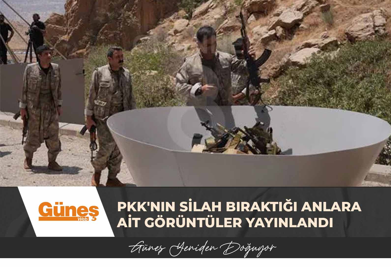 PKK terör örgütünün silah bıraktığı anlara ait görüntüler yayınlandı