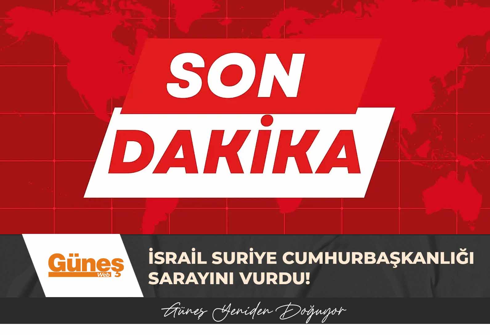 İsrail Suriye Cumhurbaşkanlığı sarayını vurdu!