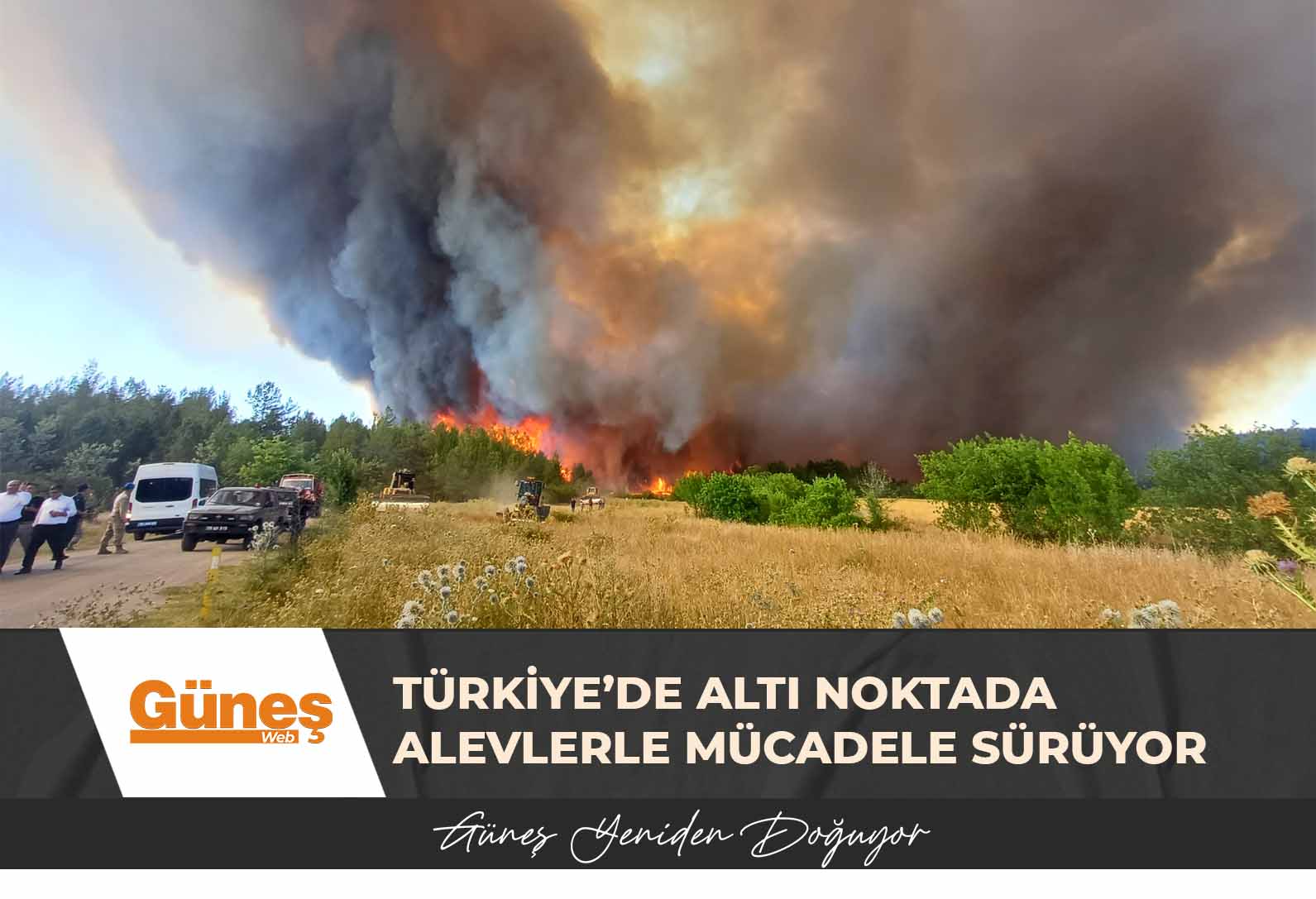 Türkiye’de altı noktada alevlerle mücadele sürüyor