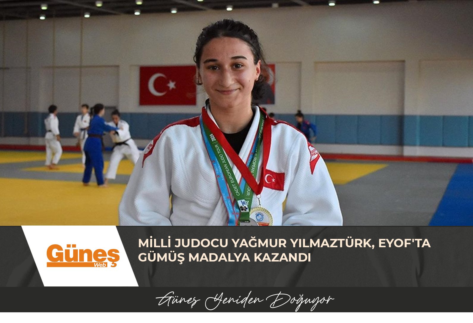 Milli judocu Yağmur Yılmaztürk, EYOF’ta gümüş madalya kazandı