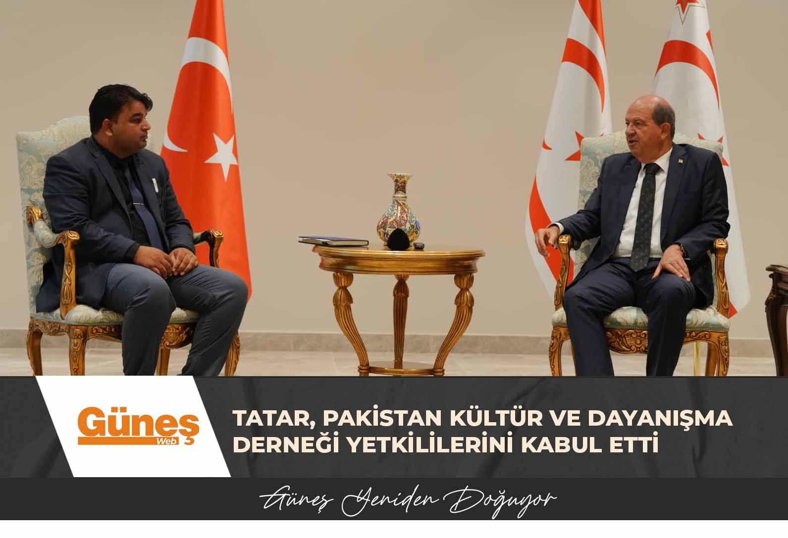 Cumhurbaşkanı Tatar, Pakistan Kültür ve Dayanışma Derneği yetkililerini kabul etti