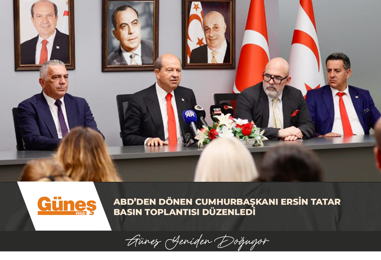 ABD’DEN DÖNEN CUMHURBAŞKANI ERSİN TATAR BASIN TOPLANTISI DÜZENLEDİ