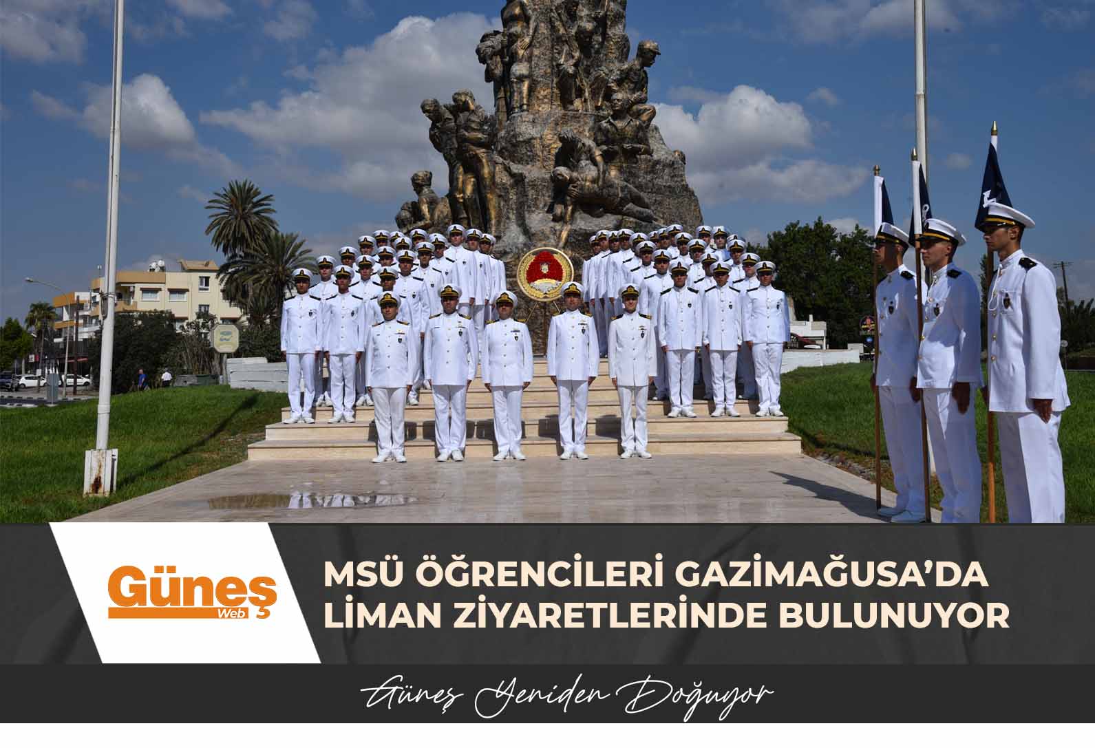 MSÜ öğrencileri Gazimağusa’da liman ziyaretlerinde bulunuyor
